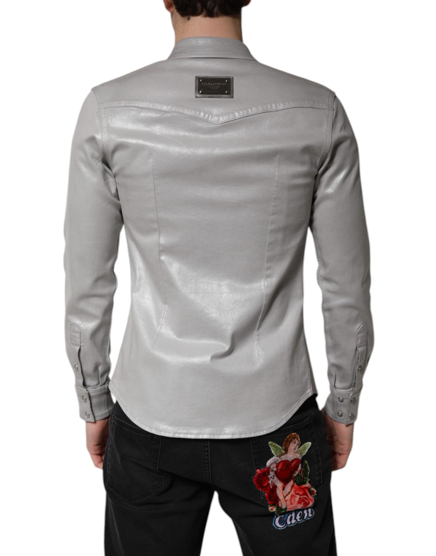 Front view with bag zipped and handles upright.