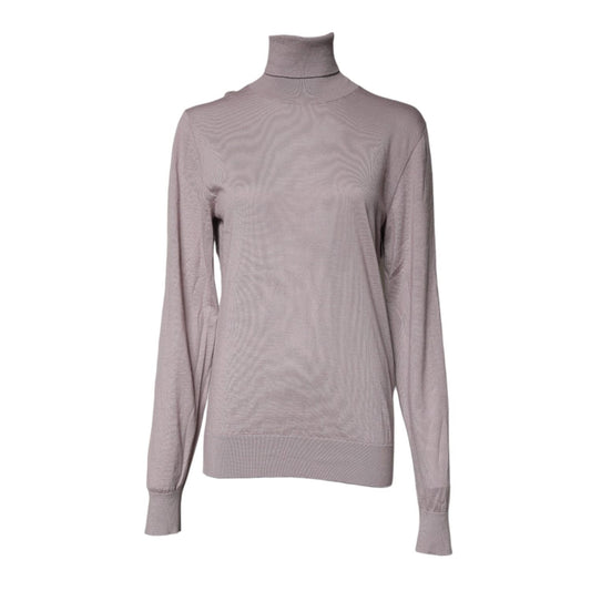 Dolce & Gabbana Brown Cashmere Turtleneck Pullover Sweater TSH878527-48