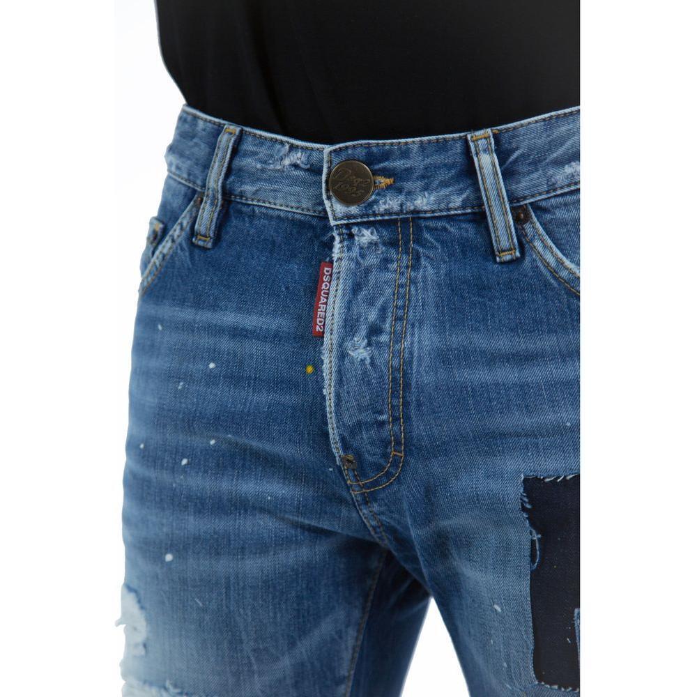 Dsquared² Blue Cotton Jeans & Pant DS-15246-IT48 | M