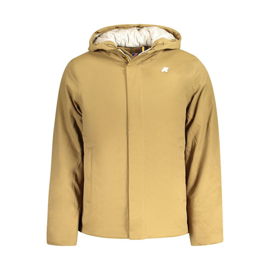 K-WAY Brown Polyester Men Jacket KW-34219-M