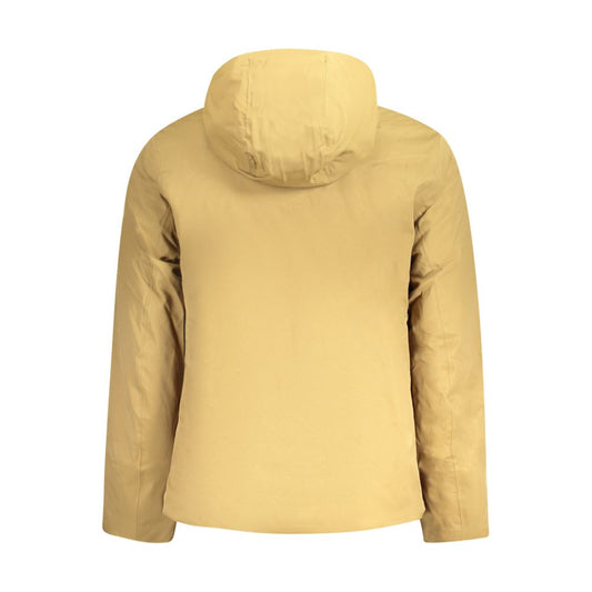 K-WAY Brown Polyester Men Jacket KW-34219-M