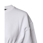 Dolce & Gabbana White Cotton Blend 3/4 Sleeves Blouse Top TSH87024-38