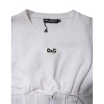 Dolce & Gabbana White Cotton Blend 3/4 Sleeves Blouse Top TSH87229-46