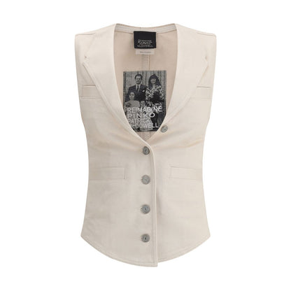 PINKO Cream Cotton Top
