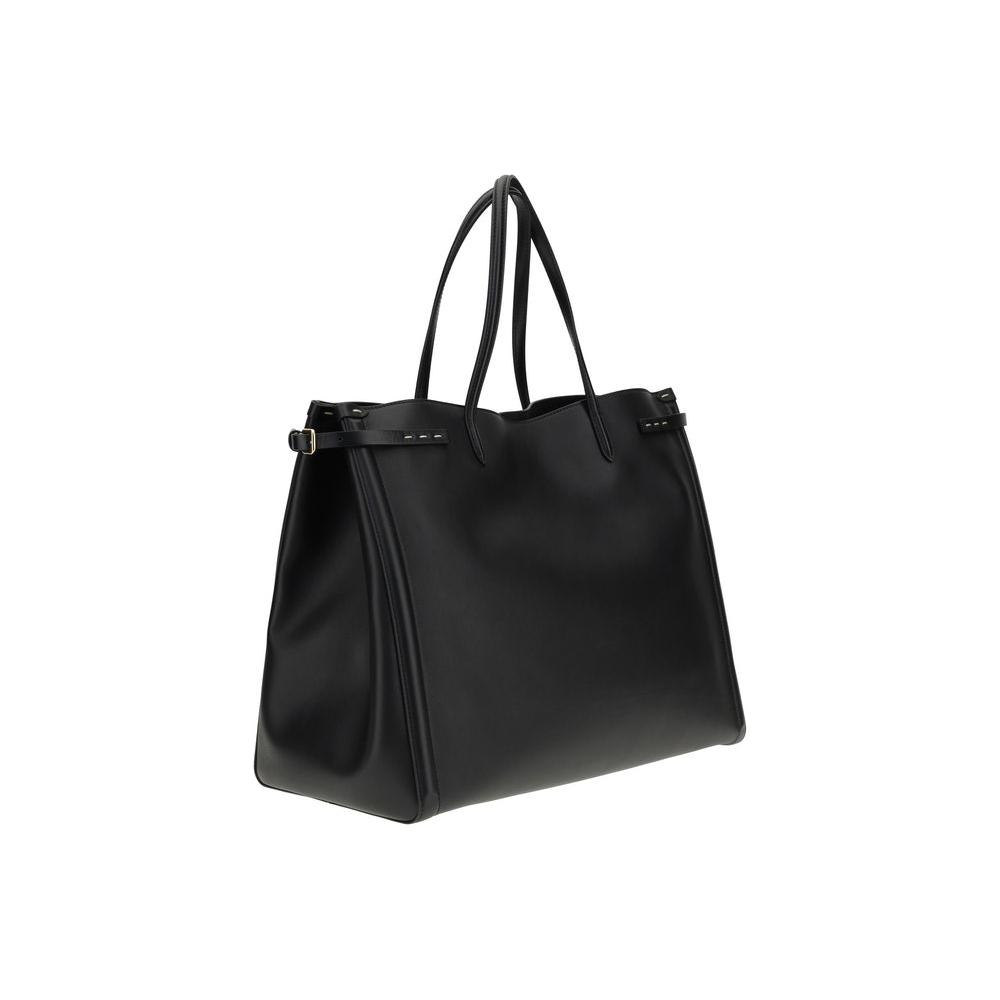 Front view with bag zipped and handles upright.