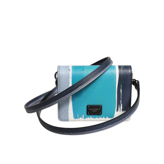 Dolce & Gabbana Multicolor Leather DG Logo Bifold Card Holder Wallet BAG4623