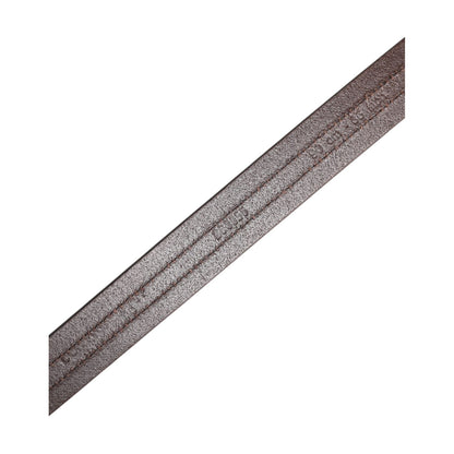 Dolce & Gabbana Burgundy Leather Metal Logo Buckle Belt