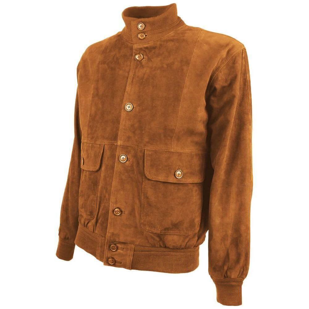 Emilio Romanelli Brown Calfskin Jacket EM-15265-IT52 | XL
