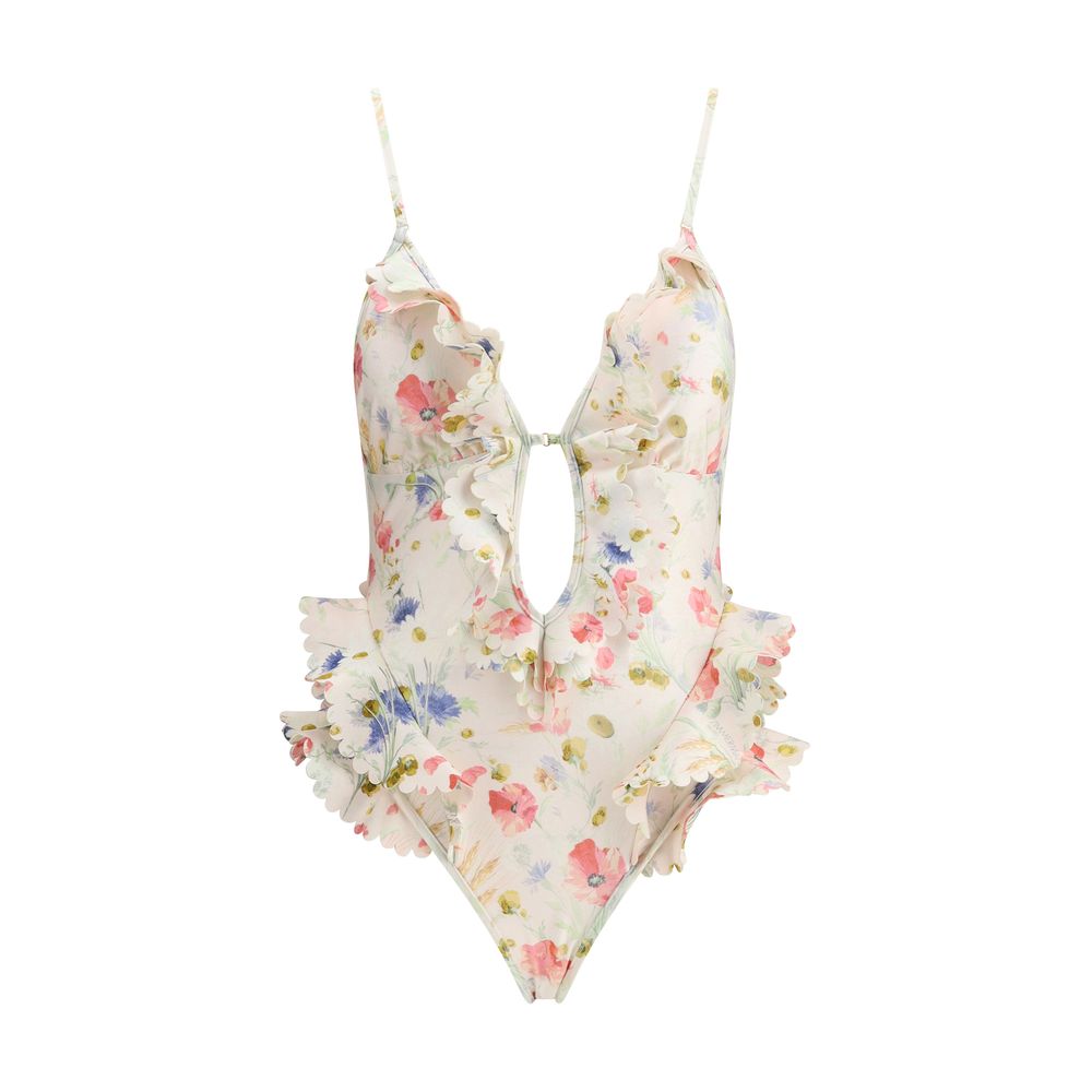 Zimmermann Multicolor Lycra One-Piece Swimsuit