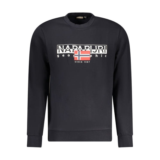 Napapijri Black Cotton Sweater NA-32155-XXL
