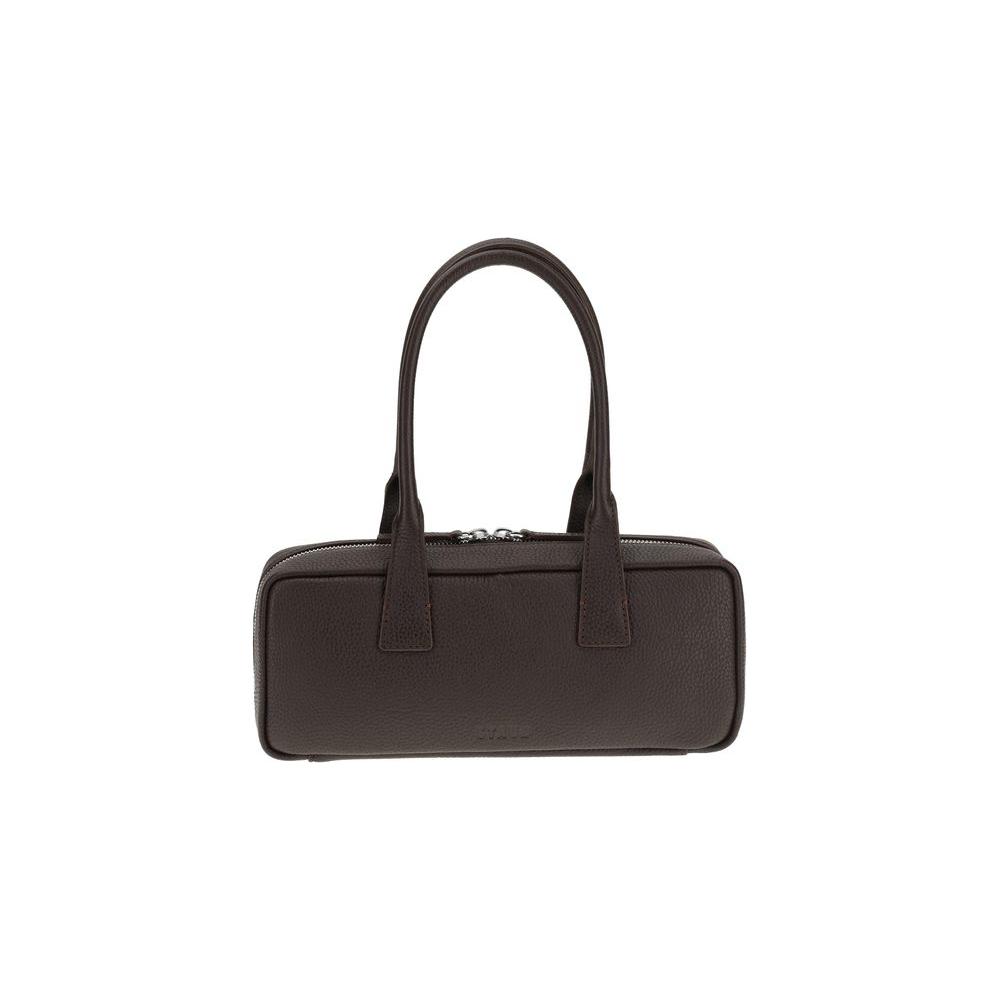 Front view with bag zipped and handles upright.