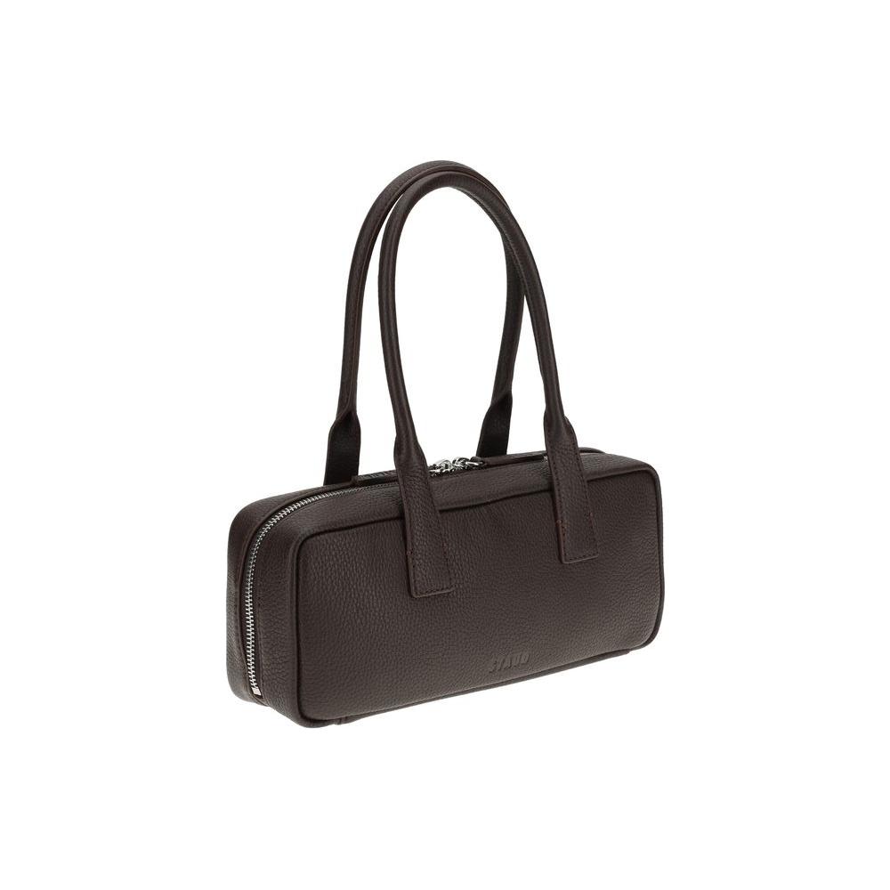 Front view with bag zipped and handles upright.