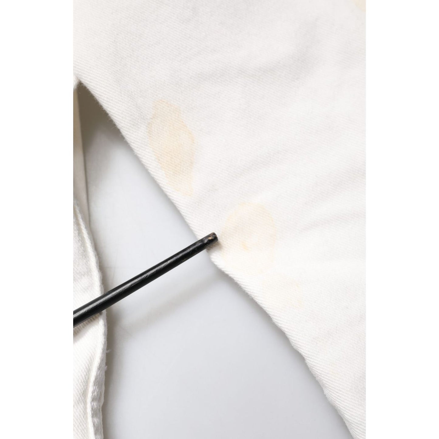 Dolce & Gabbana White Graffiti Cotton Stretch Denim Jacket