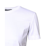 Dolce & Gabbana White Cotton Crew Neck Short Sleeves T-shirt TSH878601-36