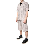 Dolce & Gabbana Beige Floral Print Cotton Men Pajama Set Sleepwear KOS2283-38