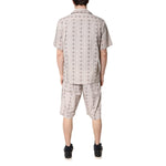 Dolce & Gabbana Beige Floral Print Cotton Men Pajama Set Sleepwear KOS2283-38