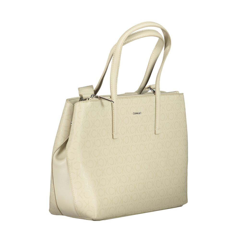Front view with bag zipped and handles upright.