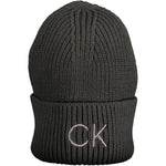 Calvin Klein Black Cotton Women Hat CA-15099