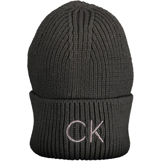 Calvin Klein Black Cotton Women Hat CA-15099