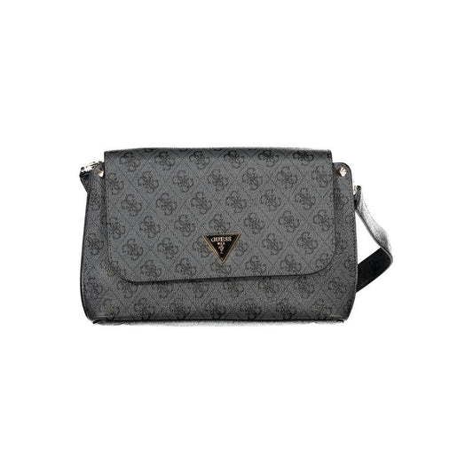 Guess Jeans Black Polyethylene Handbag Guess Jeans Dim Gray