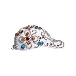 Dolce & Gabbana White Multicolor Crystal Embellish Baseball Cap HAT9700-58