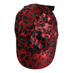 Dolce & Gabbana Red Leopard DG Logo 6 Panels Baseball Cap HAT9842-58