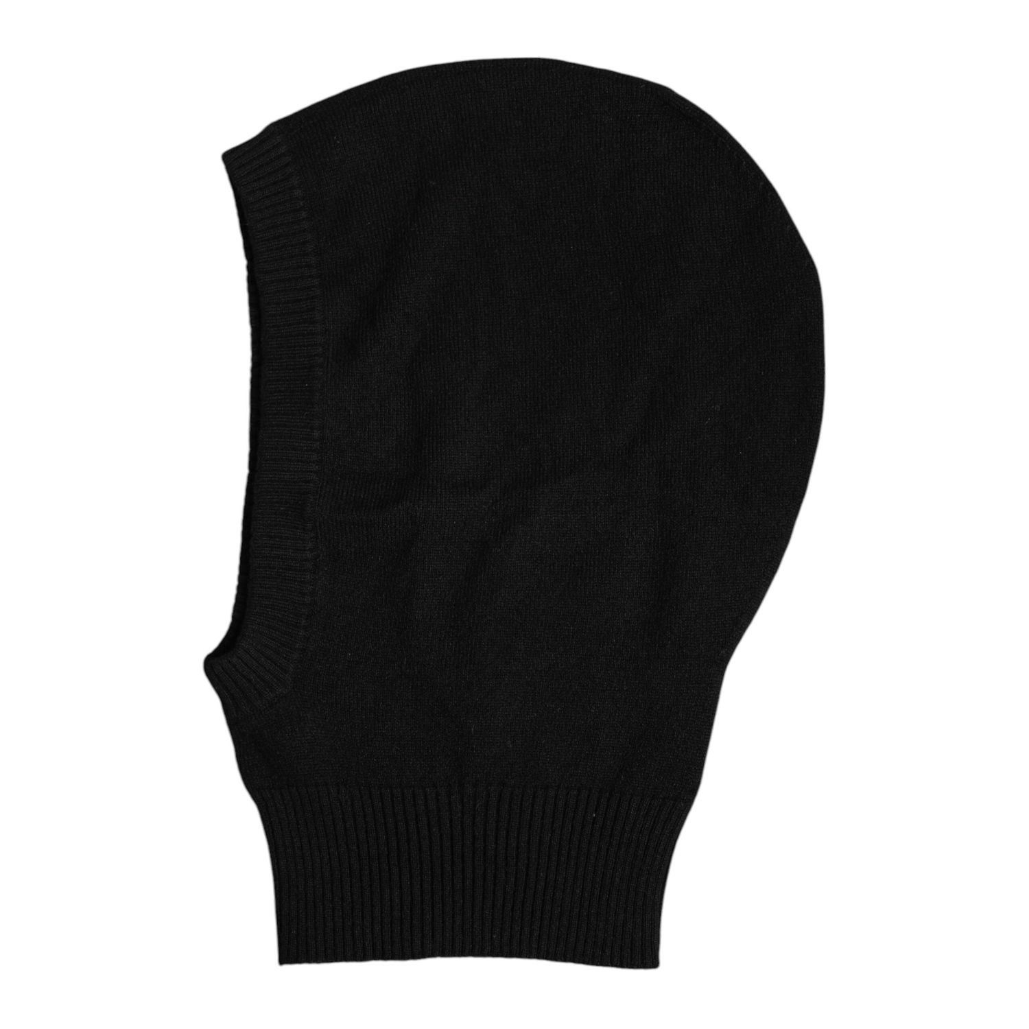 Dolce & Gabbana Black Cashmere Knitted Ski Mask Balaclava Hat