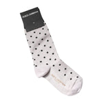 Dolce & Gabbana Gray Viscose Stretch Dotted Socks SCS2254-S