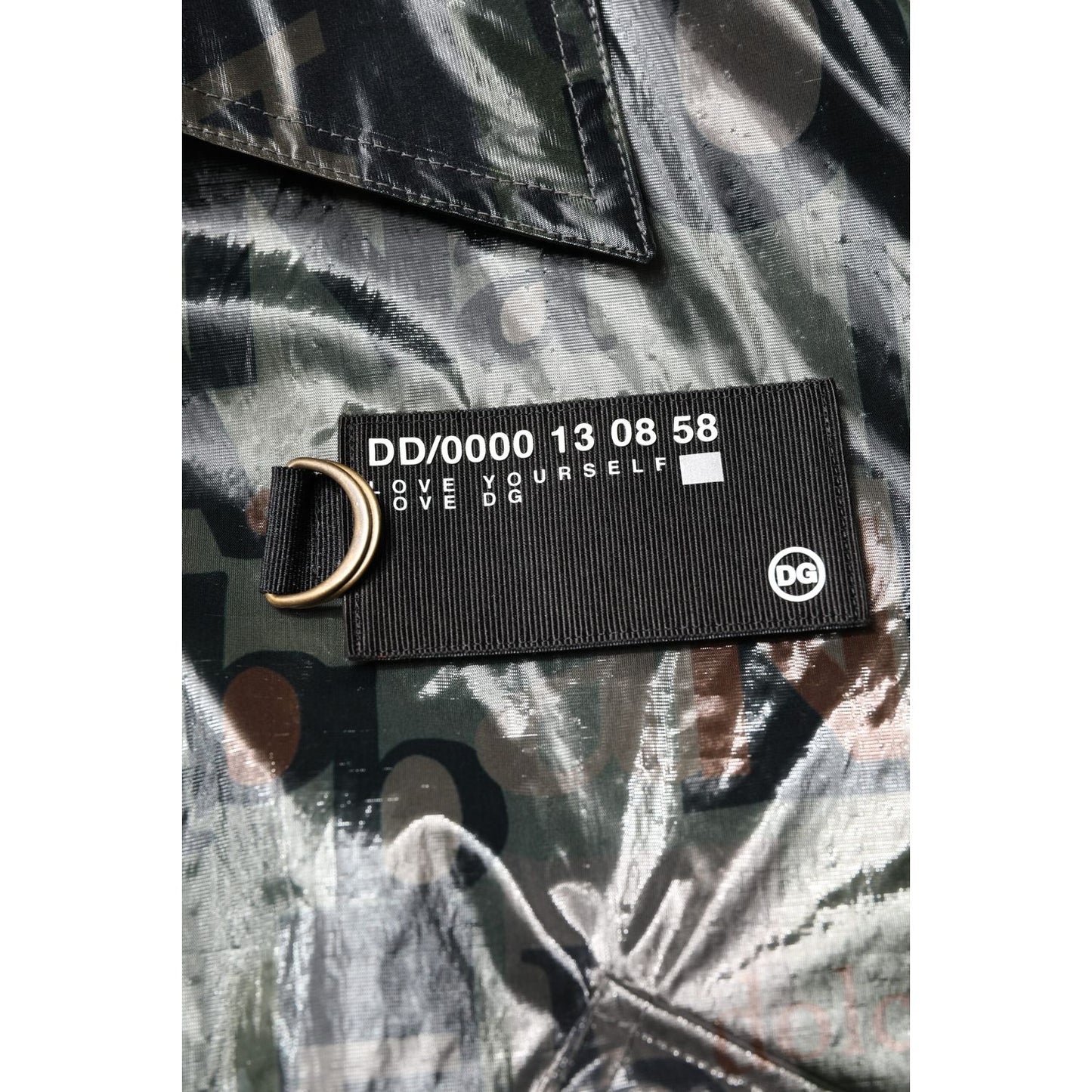 Dolce & Gabbana Green DG Logo Print Bomber Full Zip Jacket