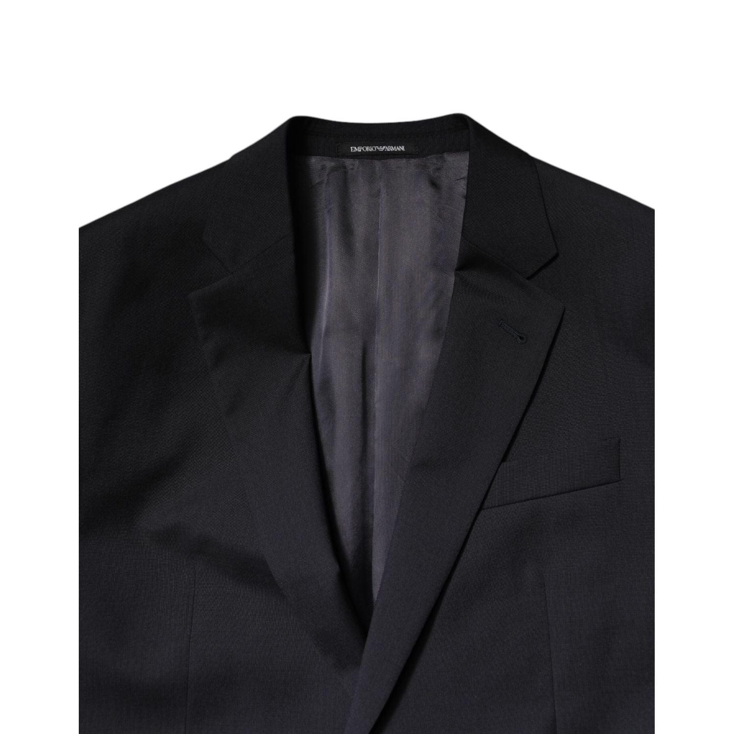 Emporio Armani Black Single Breasted Formal 2 Piece Suit