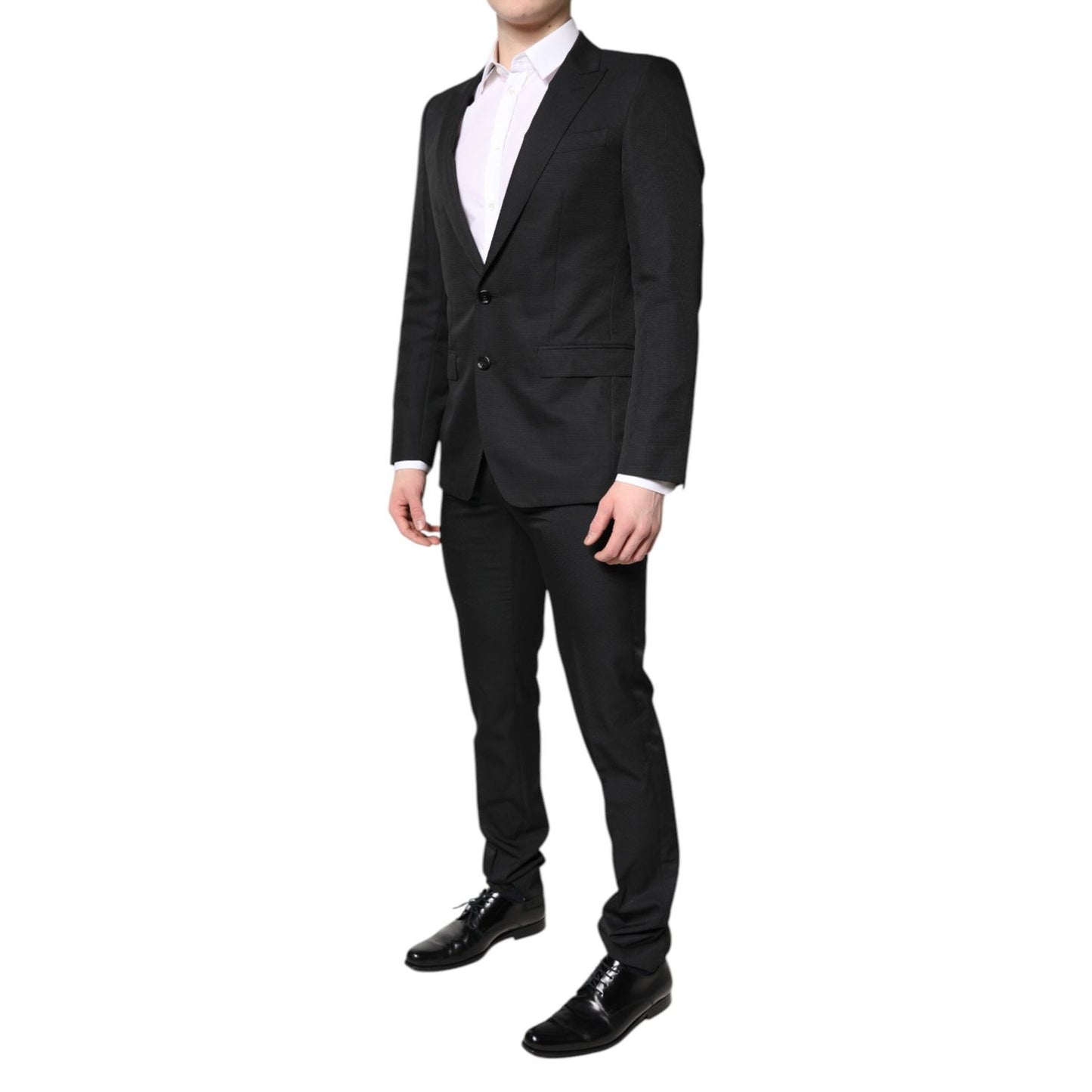Dolce & Gabbana Black Single Breasted Formal 2 Piece Suit