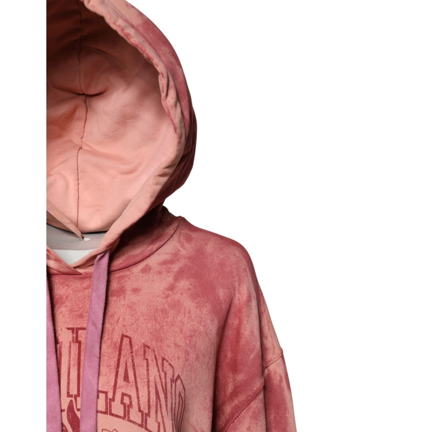 Dolce & Gabbana Pink Wash DG MILANO Hooded Pullover Sweater