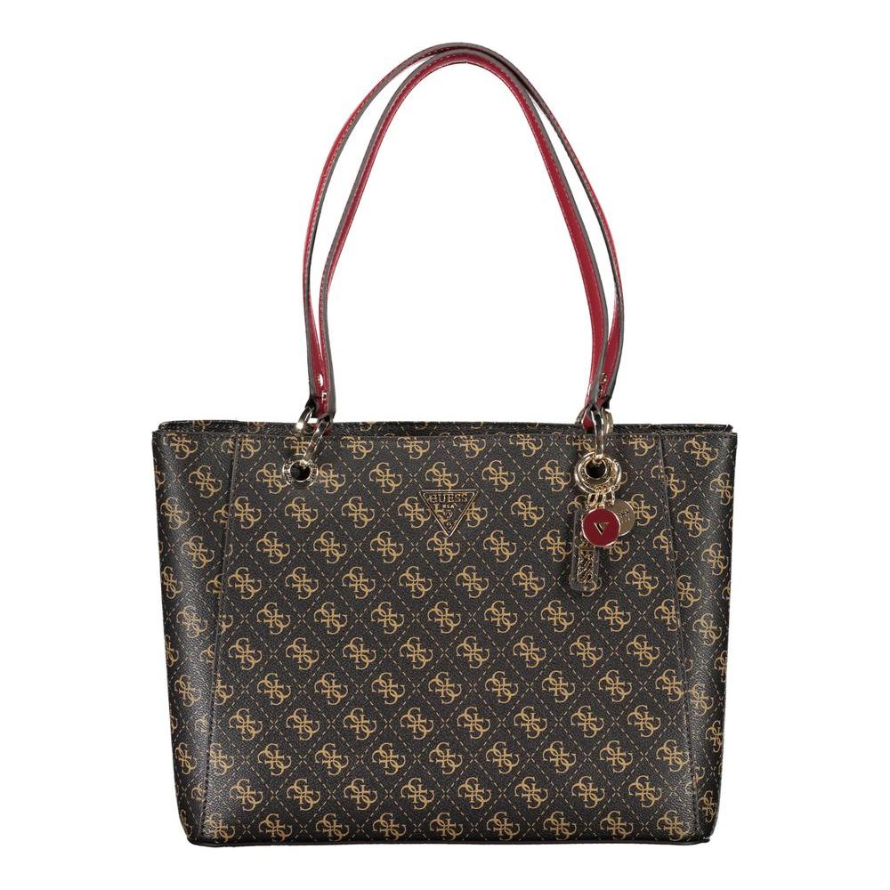 Front view with bag zipped and handles upright.