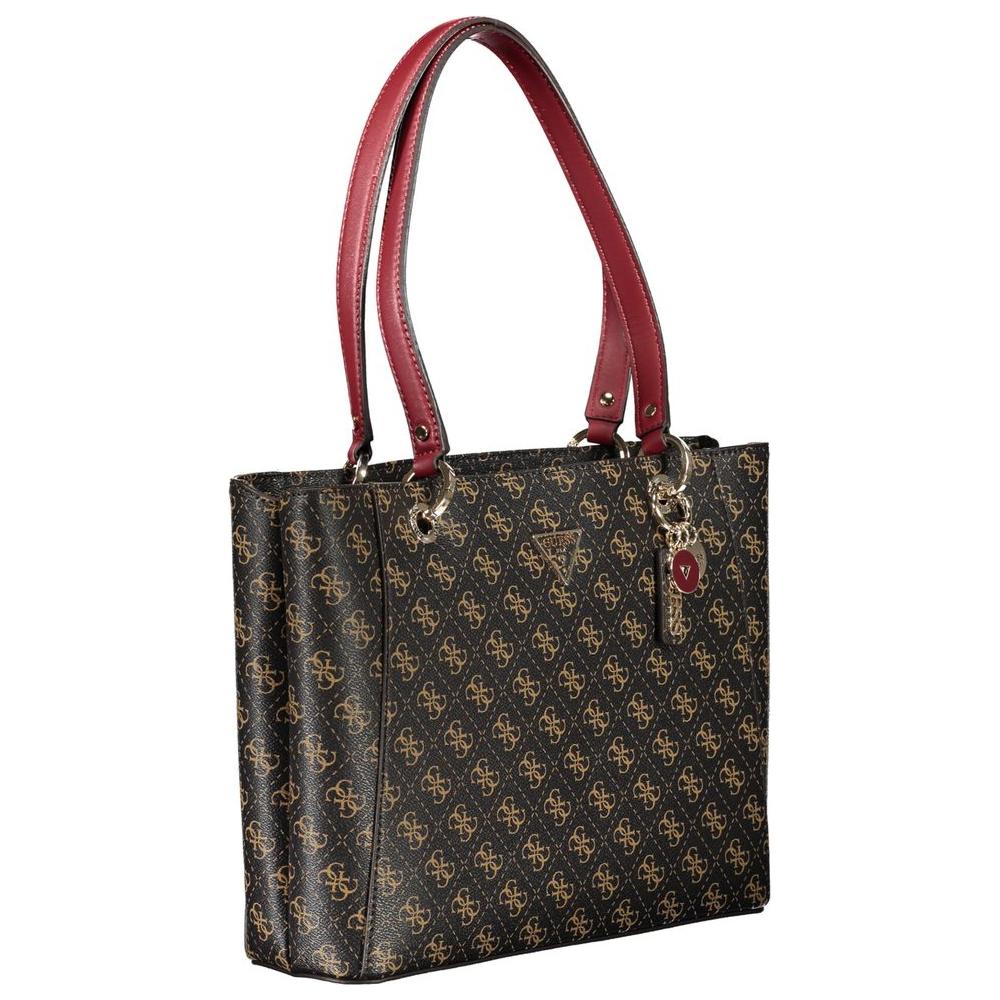 Front view with bag zipped and handles upright.
