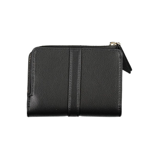 Tommy Hilfiger Sleek Black Zip Wallet with Coin Purse Tommy Hilfiger Dark Slate Gray