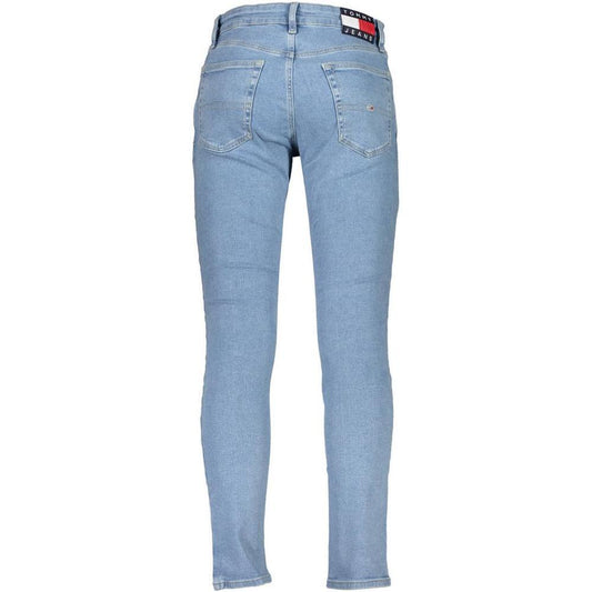 Tommy Hilfiger Light Blue Cotton Men Slim Tapered Jean TO-26148-W30 | L32