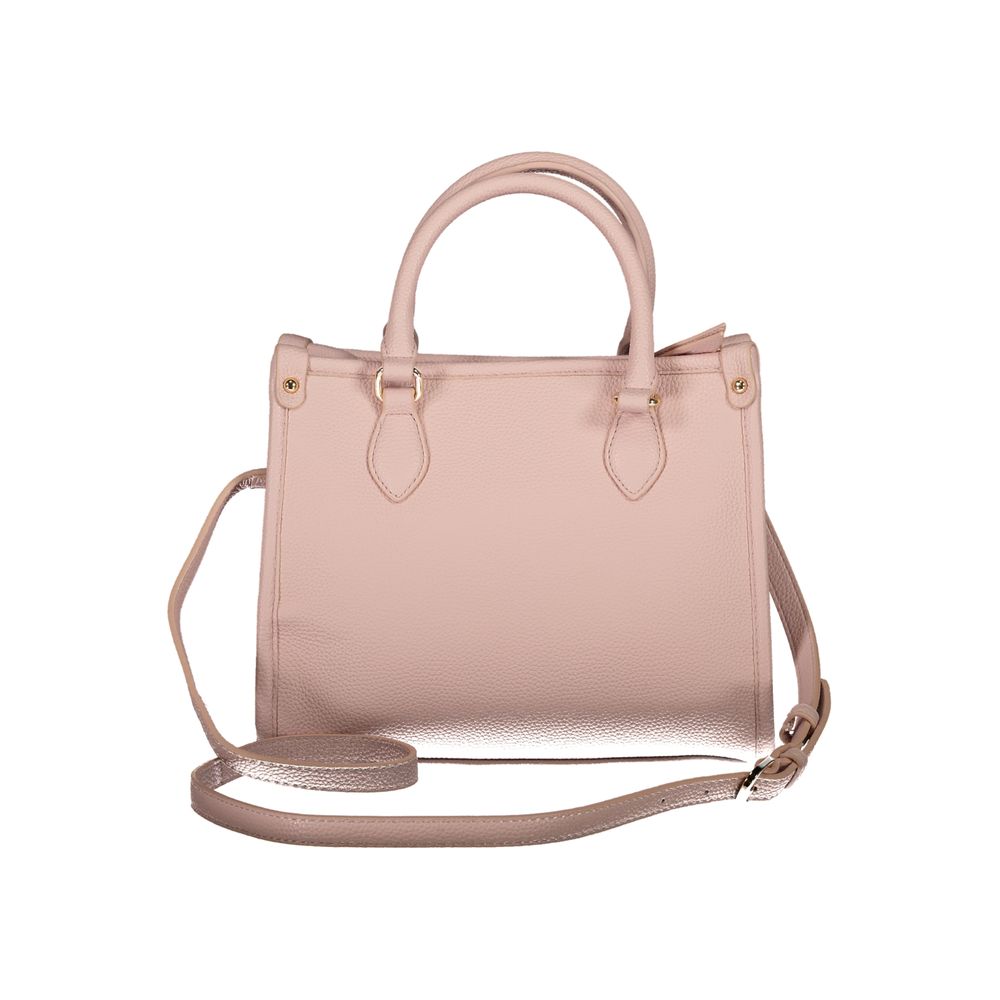 Mario Valentino Pink Polyethylene Handbag with handles and adjustable strap