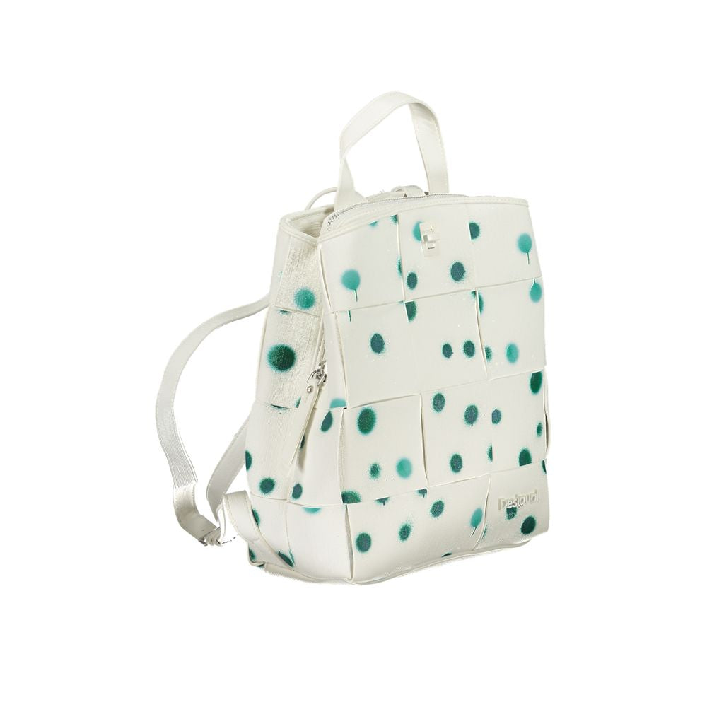 Front view with bag zipped and handles upright.