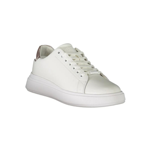 Calvin Klein White Polyester Sneaker Calvin Klein Light Gray