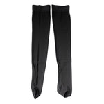 Dolce & Gabbana Black Viscose Stretch Over Calf Stockings Socks
