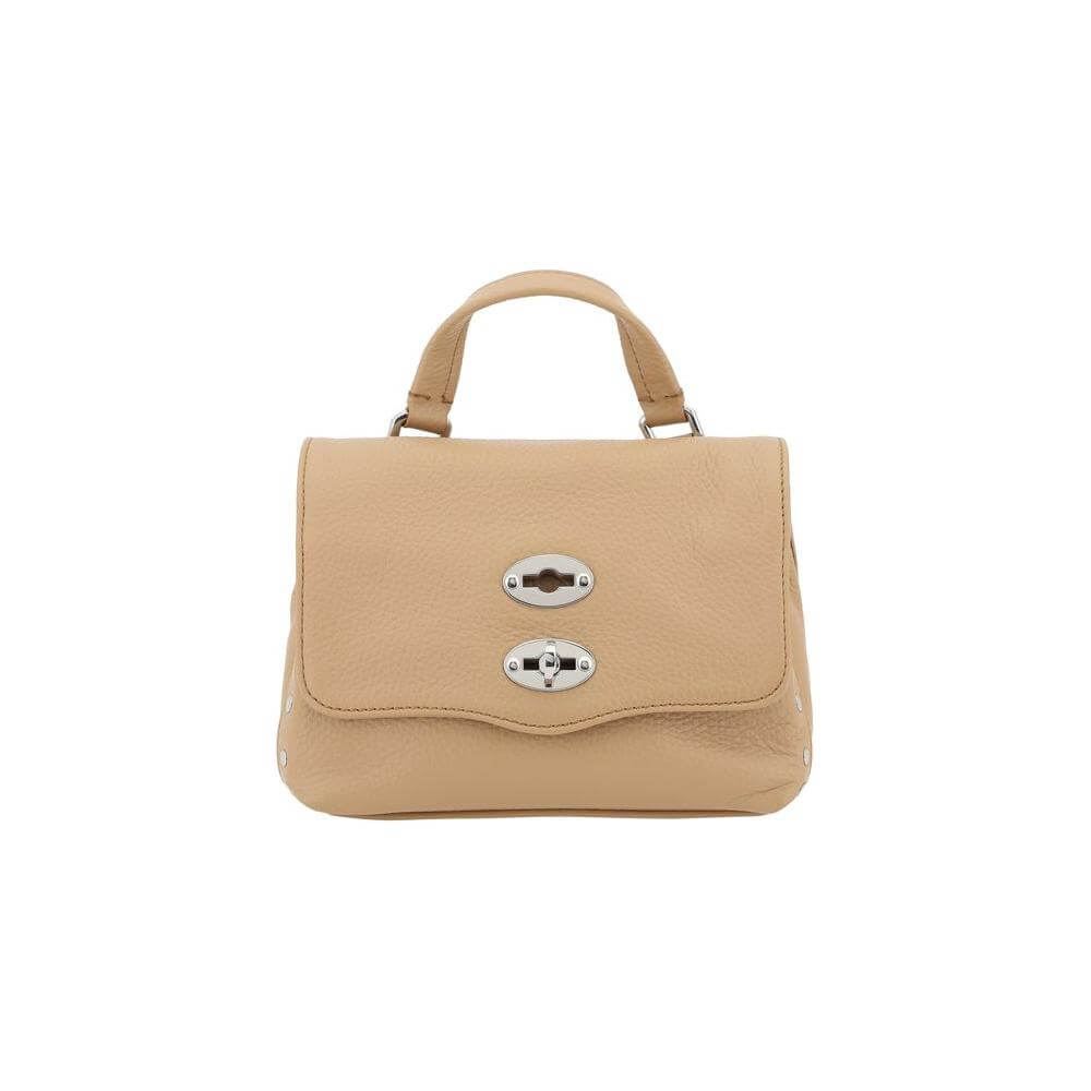 Front view with bag zipped and handles upright.