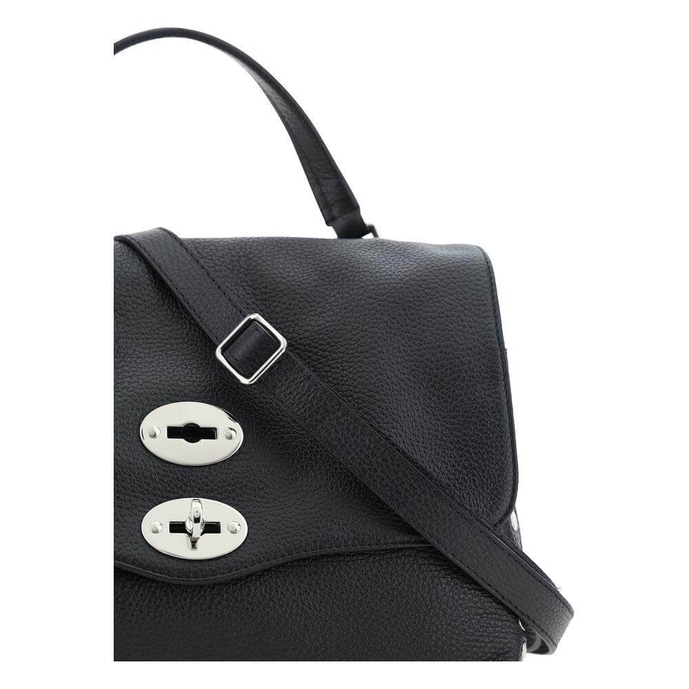 Front view with bag zipped and handles upright.