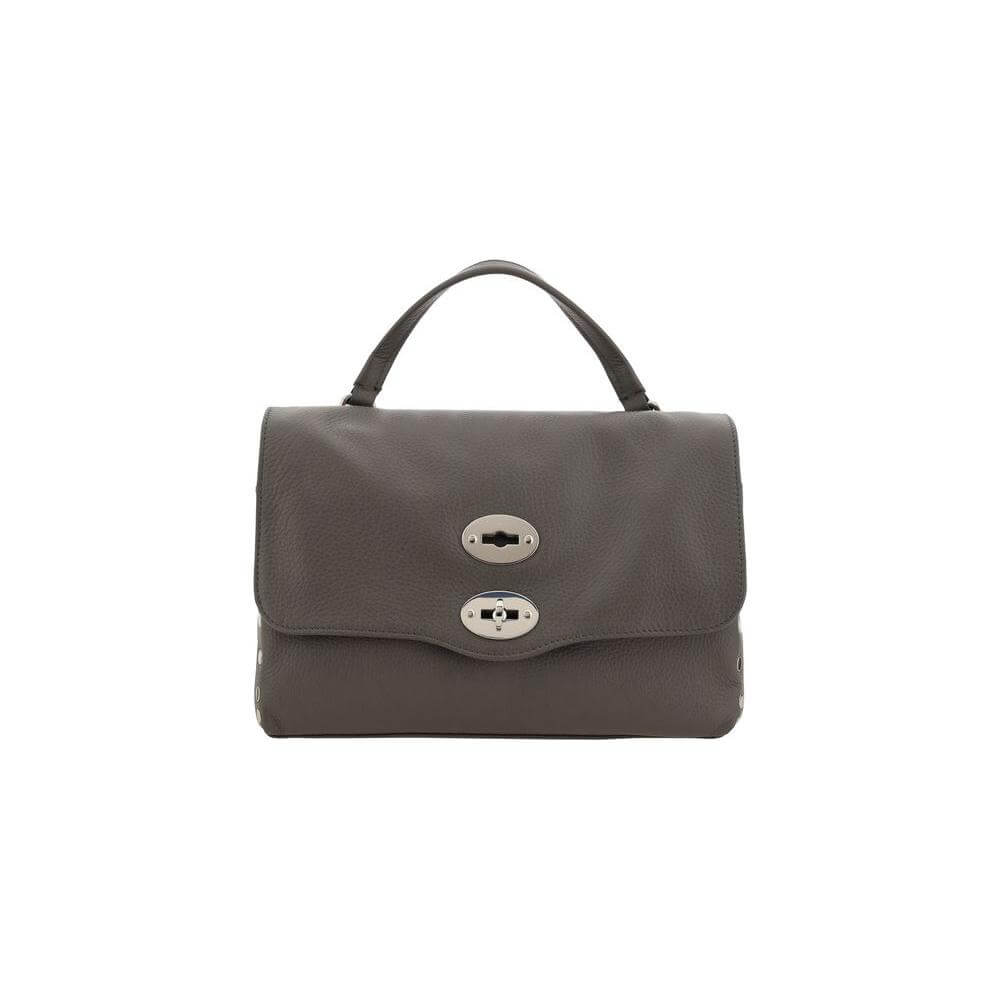 Front view with bag zipped and handles upright.