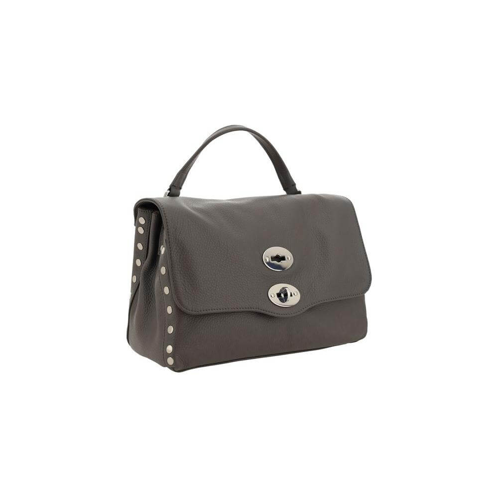 Front view with bag zipped and handles upright.