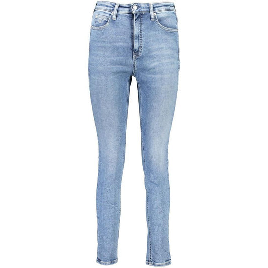Calvin Klein Blue Cotton Women High Rise Skinny Jean CA-36920-W25 | L30