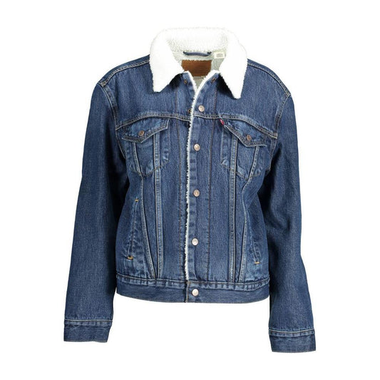 Levi's Blue Cotton Women Jacket LE-36942-XS