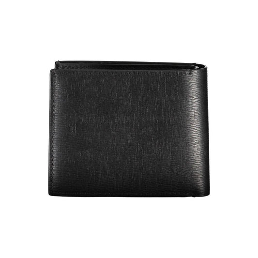 Calvin Klein RFID-blocking sleek bifold wallet in eco-leather with coin purse and card slots for secure organization.