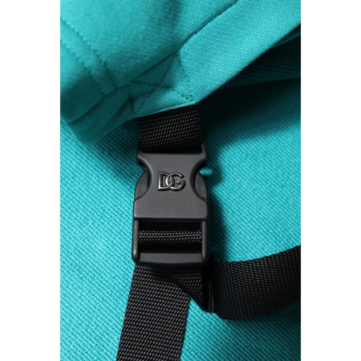 Dolce & Gabbana Green Cotton Hooded Men Sportswear Vest Sweater