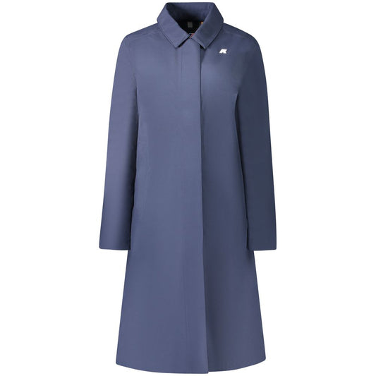 K-WAY Blue Polyester Women Coat KW-34244-S