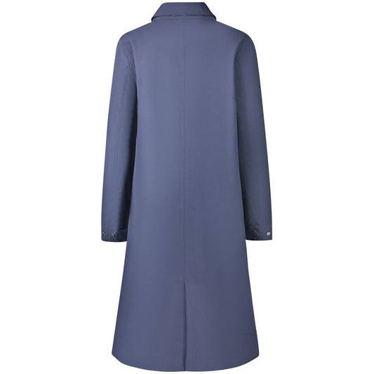 K-WAY Blue Polyester Women Coat KW-34244-S